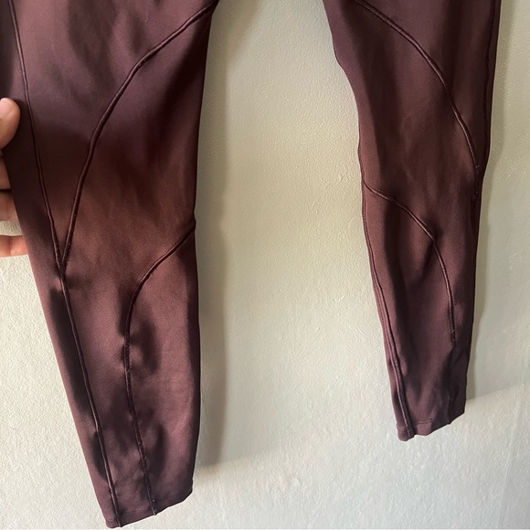 PINK Victoria’s Secret Active Maroon Leggings Size XS - Picture 6 of 7